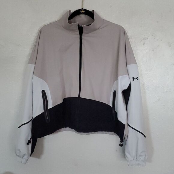 Under Armour Unstoppable Cropped Jacket Women's Size XL - Picture 3 of 15